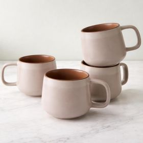 Ceramic Coffee Mugs Set of 4 | 12 oz Stoneware Coffee Cups | Lead-Free